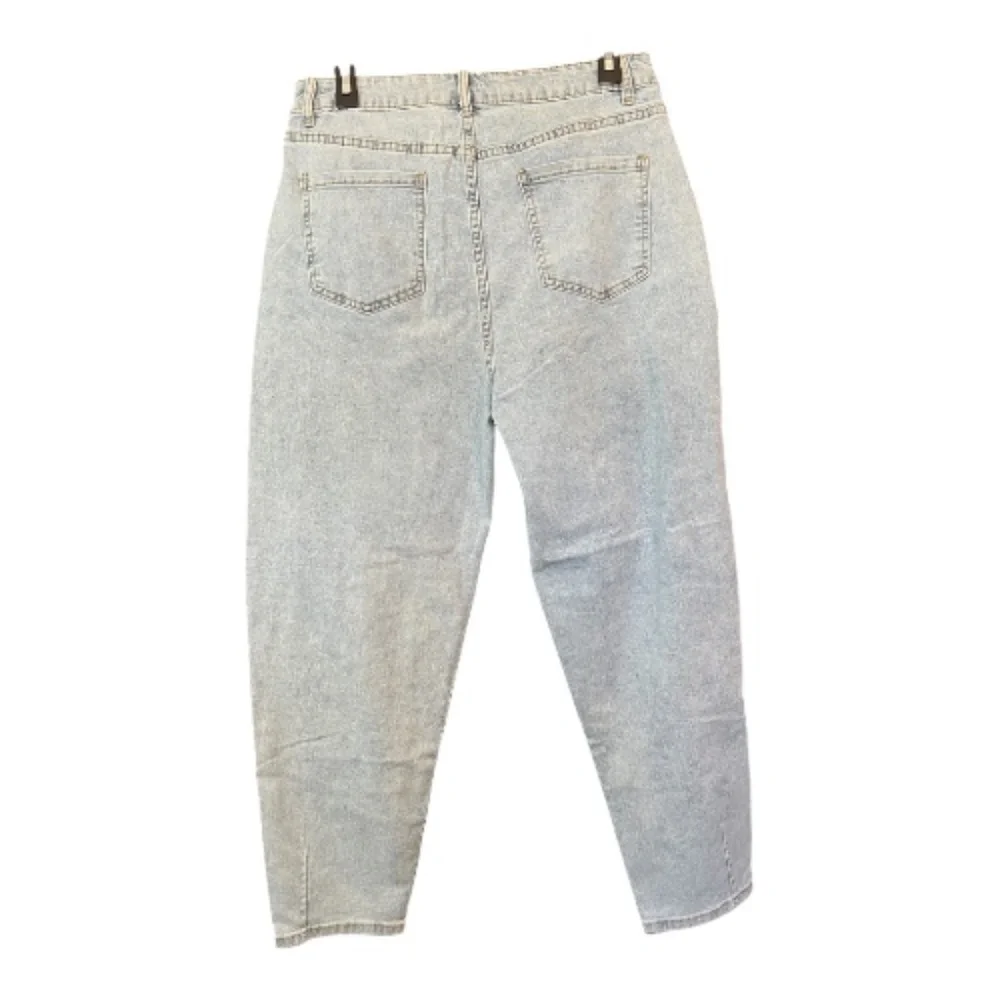 EUC women’s pleated front baggy blue jeans – size L - Picture 5 of 8